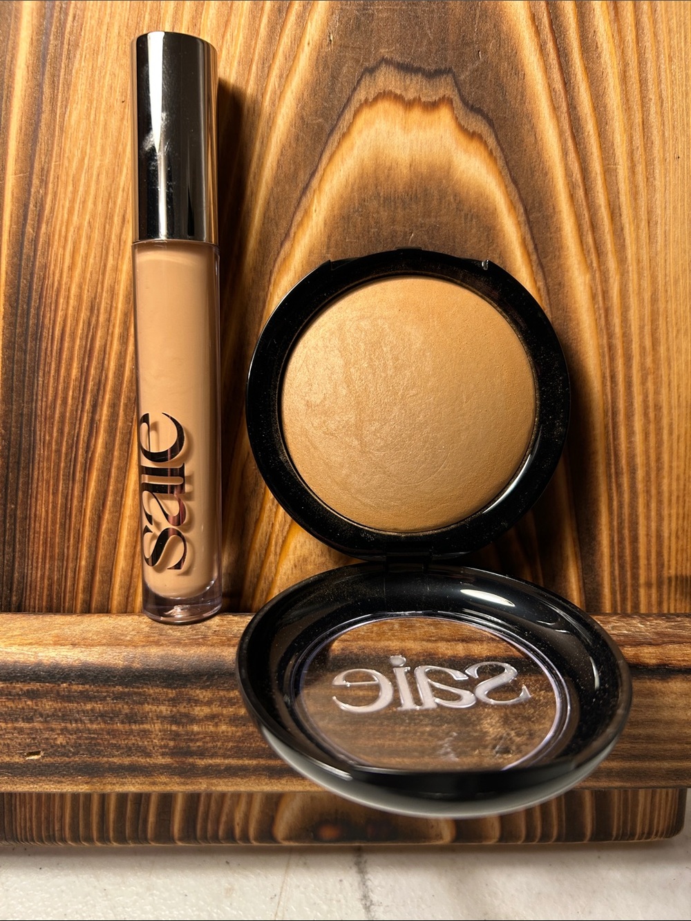 Saie Bronzer & Cream Concealer Duo in Warm Tan
